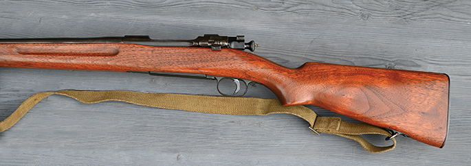 Old Springfield ’03 stock after several hand-rubbed coats of Rifle Restore.